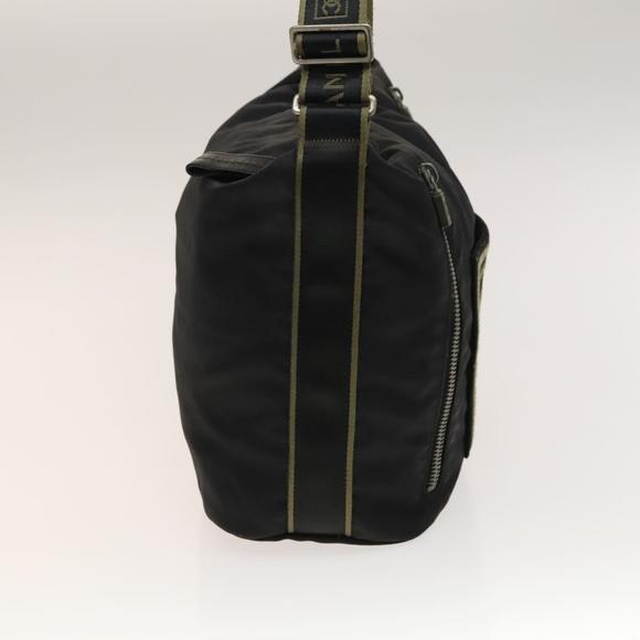 CHANEL Sports Line COCO Mark Shoulder Bag Nylon Black CC Auth 138035 - Picture 4 of 16